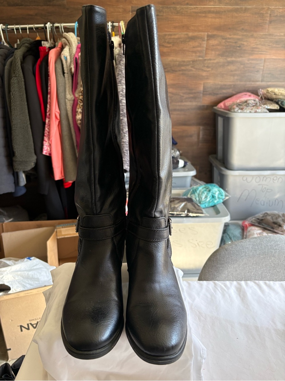 croft & barrow Black Over-the-Knee Riding Boots